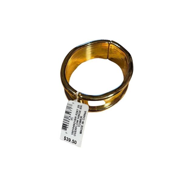 NWT Alfani Gold-Tone Sculptural Bangle Bracelet - Picture 3 of 4